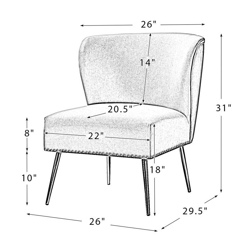 Etta Avenue™ Clive Upholstered Side Chair & Reviews | Wayfair