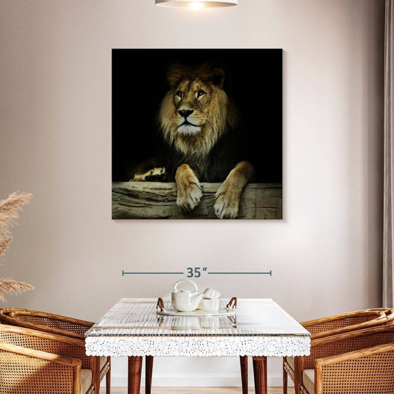 Brampt Imperious Lion, 39" H x 39" W