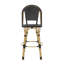 29,5 po. Pe. Et aluminium, 2 chaises, noir, noir léger, 2 et structure rouille