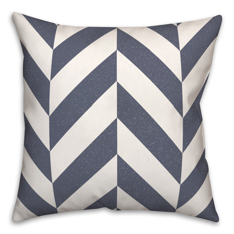 Housse et insert de coussin carré Style 6, Bleu, 16 po x 16 po