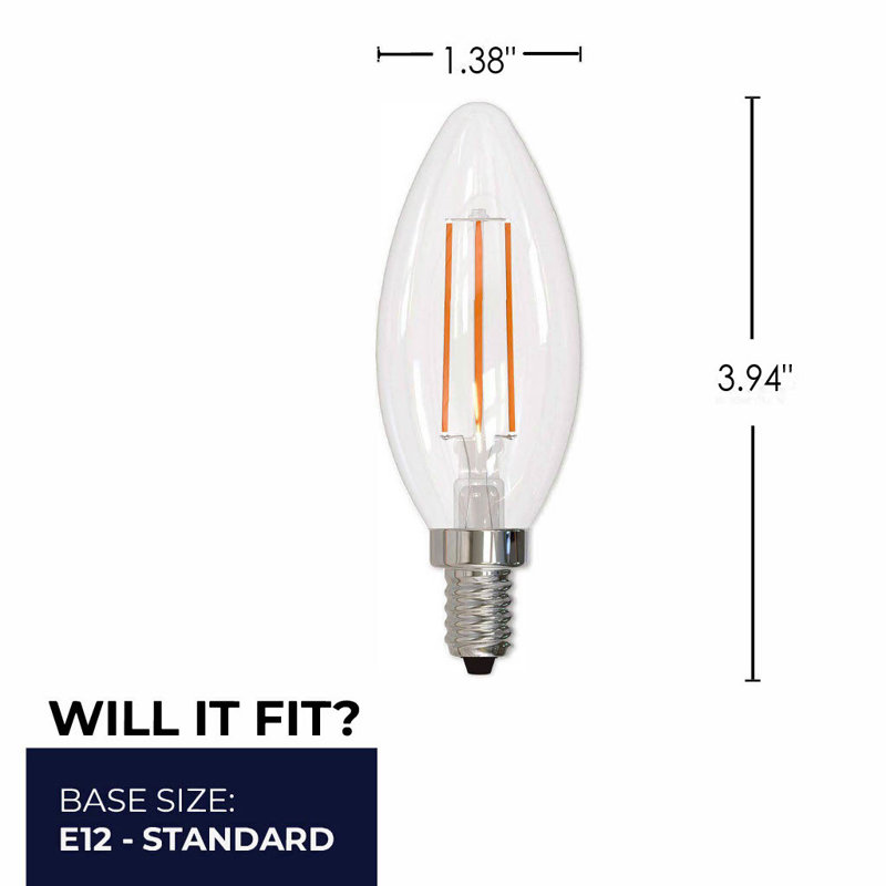 5 W (équivalent à 60 W), DEL B11, ampoule à intensité variable, culot E12 / candélabre, 4000