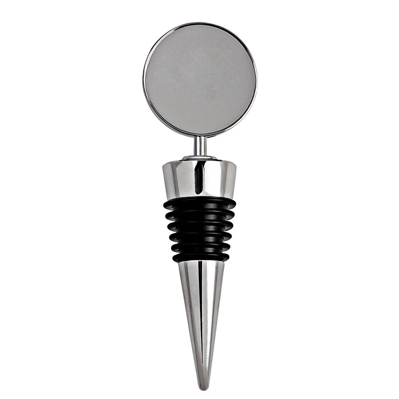Silver JFK Half Dollar Coin Wine Bottle Stopper