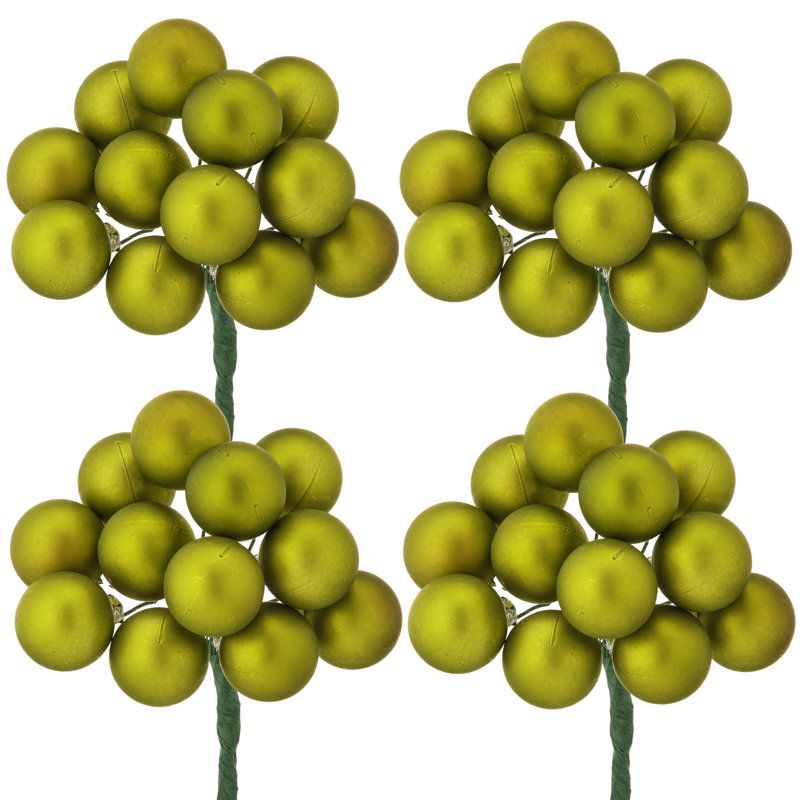 Boule de 30 tiges en plastique incassable 30 mm mat , Vert