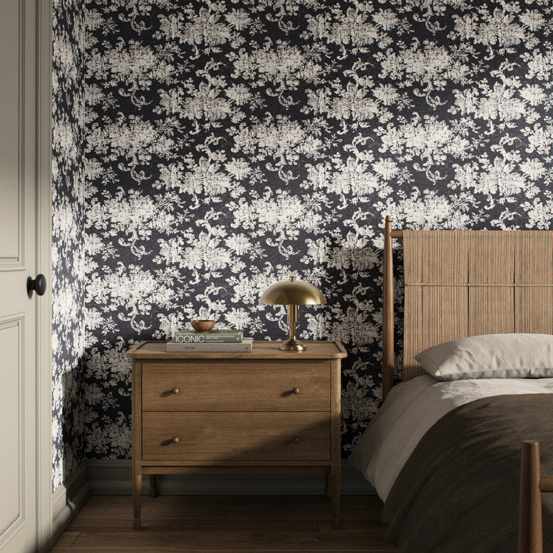 Fallingbrook Wallpaper by FH Art Studio, 12"x8", Fallingbrook Black I