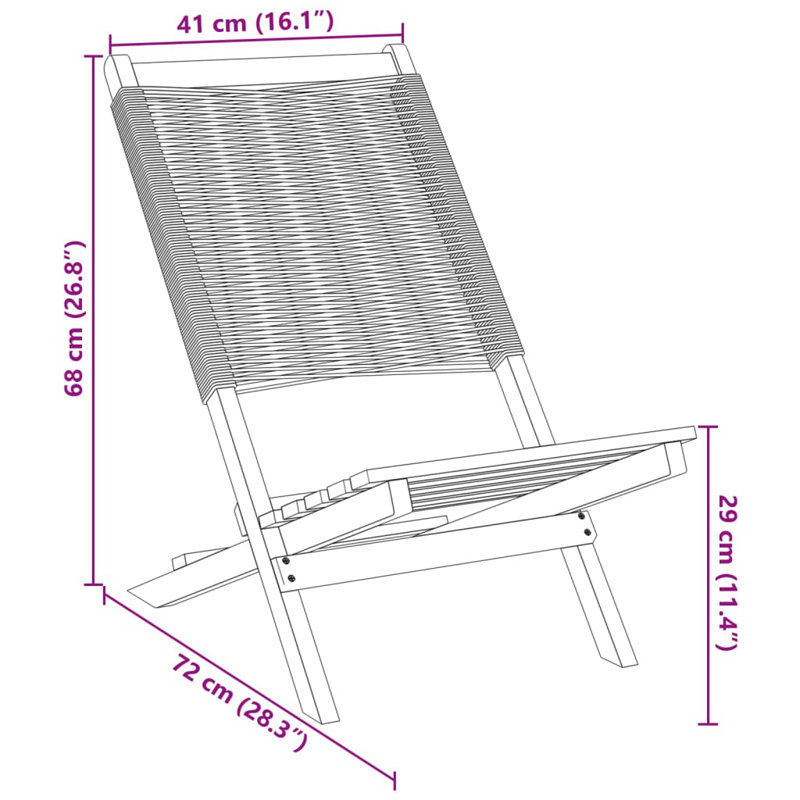 11-3 Polypropylene Garden Chair With Cushion Folding Chair Set, in Grey