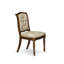 L'ensemble de table de cuisine 9 pièces comprend une table de salle à manger rectangulaire et 8 chaises en cuir de polyuréthane beige clair, finition noyer antique-843223546-843223542-864957841