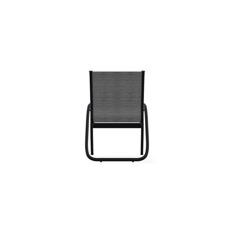 Fauteuil de patio Gardenella, Noir texturé, Recueillir le charbon de bois