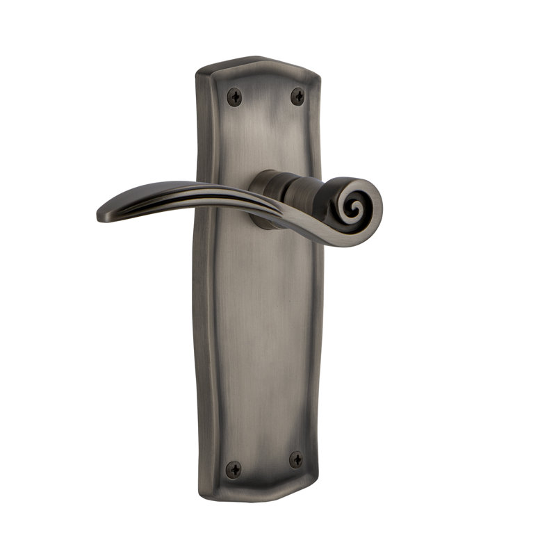 Passe-plat Prairie (couloir et garde-robe) avec levier Swan, 2-3/8 po, Étain antique