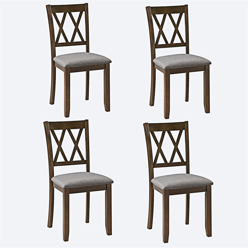 Ensemble de 4 chaises en bois massif