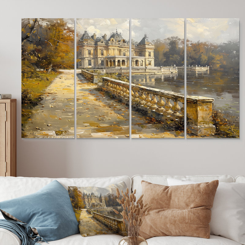 Yassine - Ensemble de décoration murale Châteaux, H 28 po x l 48 po