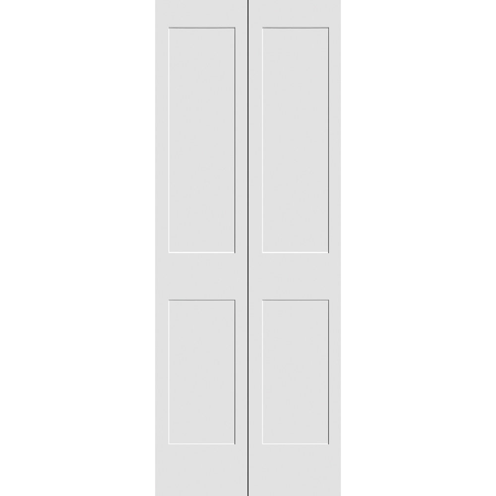 Trimlite Primed 2 Panel Shaker Bi-Fold Door & Reviews | Wayfair