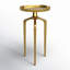Table d'appoint avec plateau en aluminium noir Jody-1411843049