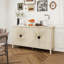 Buffet 4D Oor, buffet sculpté avec rangement, armoire à café moderne avec tablette réglable pour le salon, la salle à manger, la cuisine
