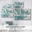 Toile tendue «Blue Macro Coral I-Gallery»