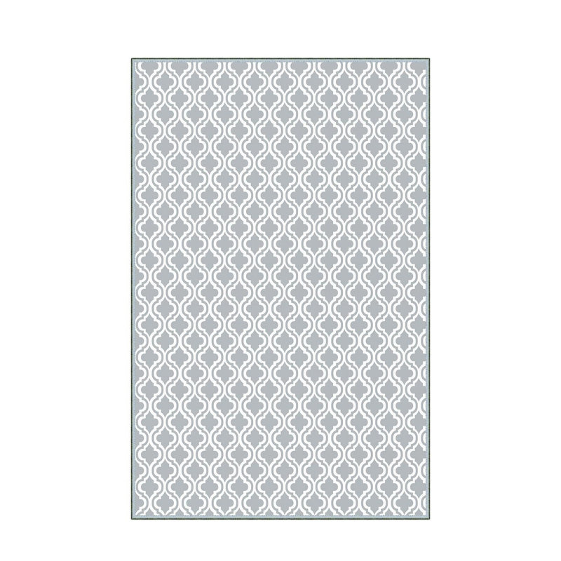 Luxurious Woven Area Rug, 5.9 x 9.2 ft, 100% Polyester, Antibacterial | Non-Slip PVC Felt Dot Underside, 0.3 in Pile Height | Machine Washable, 3D Digital Print, Perfect for Living Room & Bedroom Décor