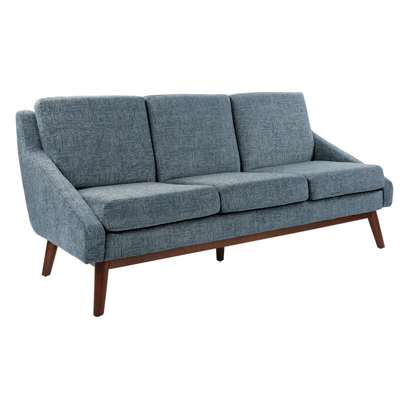 Canapé Mid-Century, Polyester bleu marine