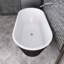 Baignoire de trempage autoportante en acrylique 67 po. X 29 po.