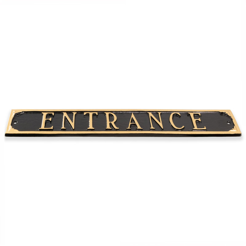 Plaque de jardin d’entrée, Gris / blanc, Pelouse, Oui