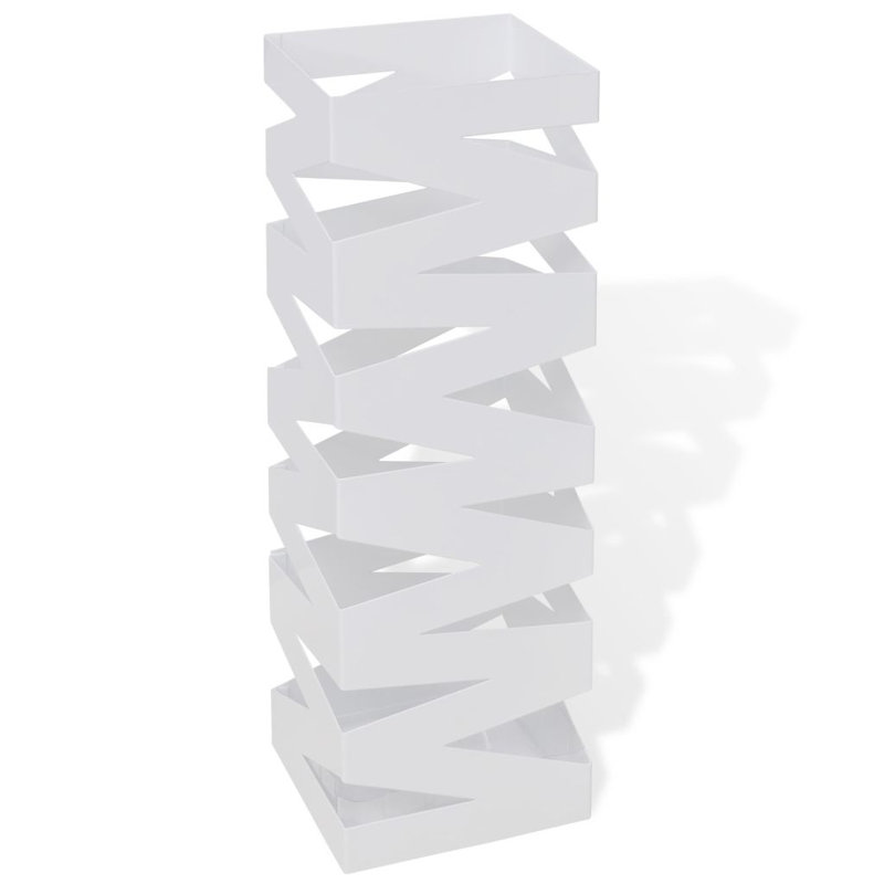 Steel Freestanding Umbrella Stand, White
