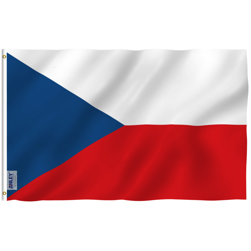 Drapeau de la République tchèque en polyester 36 x 60 po