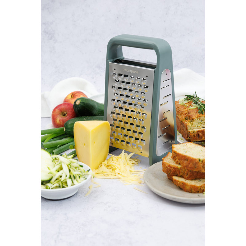 Microplane Box Grater PureCut - Eucalyptus Green