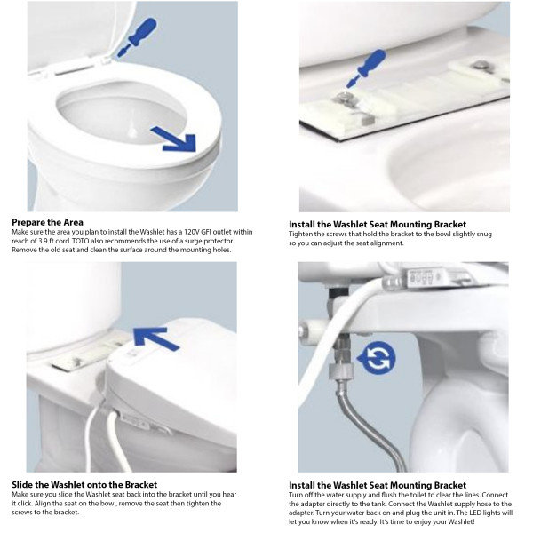 Washlet® Elongated Toilet Bidet Seat, Sedona Beige