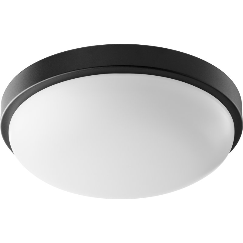 Support de plafond 1 lumière Darleen, H 3,75 po x l 14,5 po x P 14,5 po, Nickel