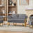 Teddy fleece 2-seater Sofa, Metal Frame-247749774