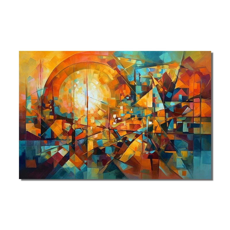 «Abstracting The Cubist Form I - Abstract Cubism», reproduction d'art sur toile