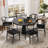 Wishbone Chair Solid Wood Y-Back Dining Chairs-2126938410