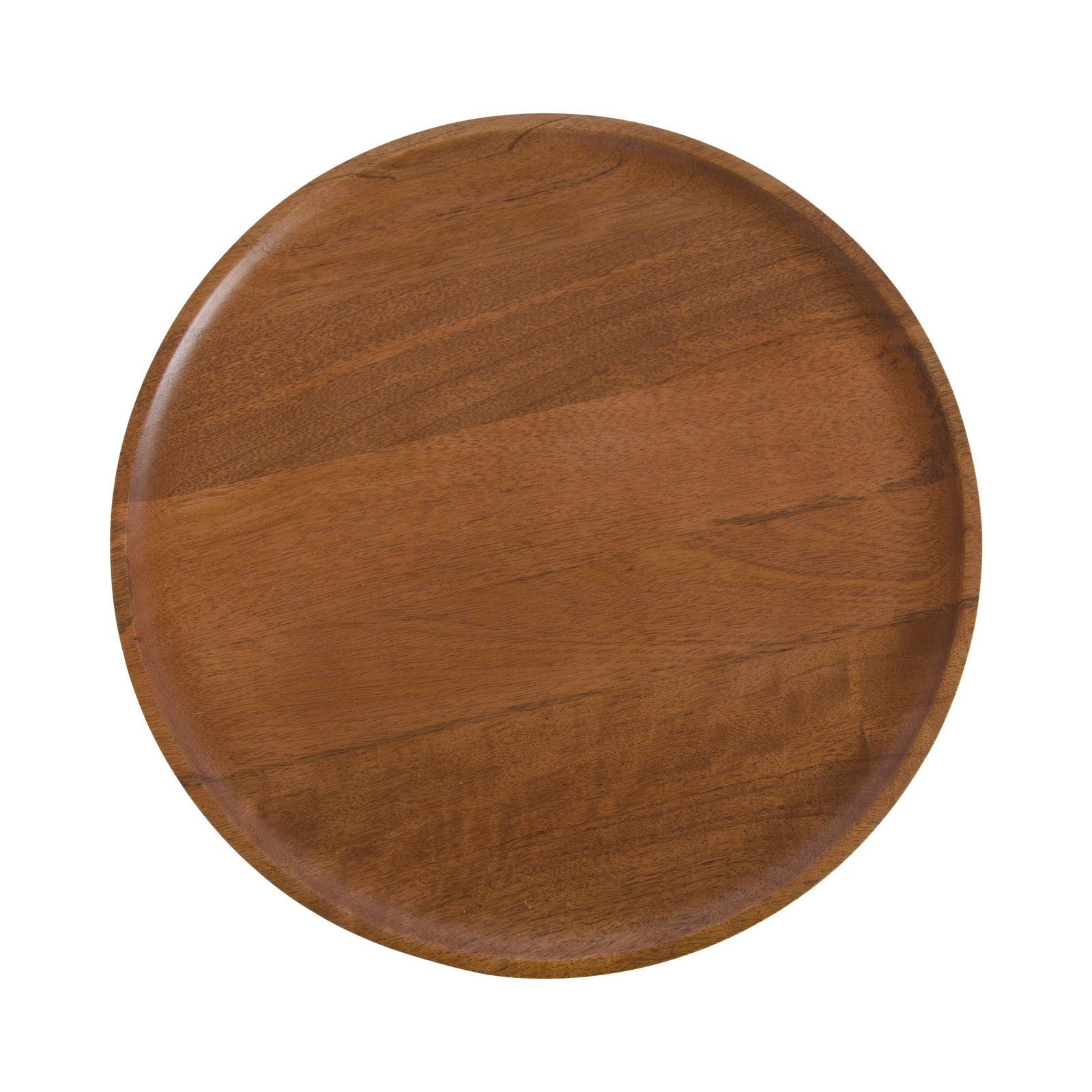 Armengol Solid Wood End Table, Gold, Dark Brown Wood, 24'' H X 14'' W X 14'' D