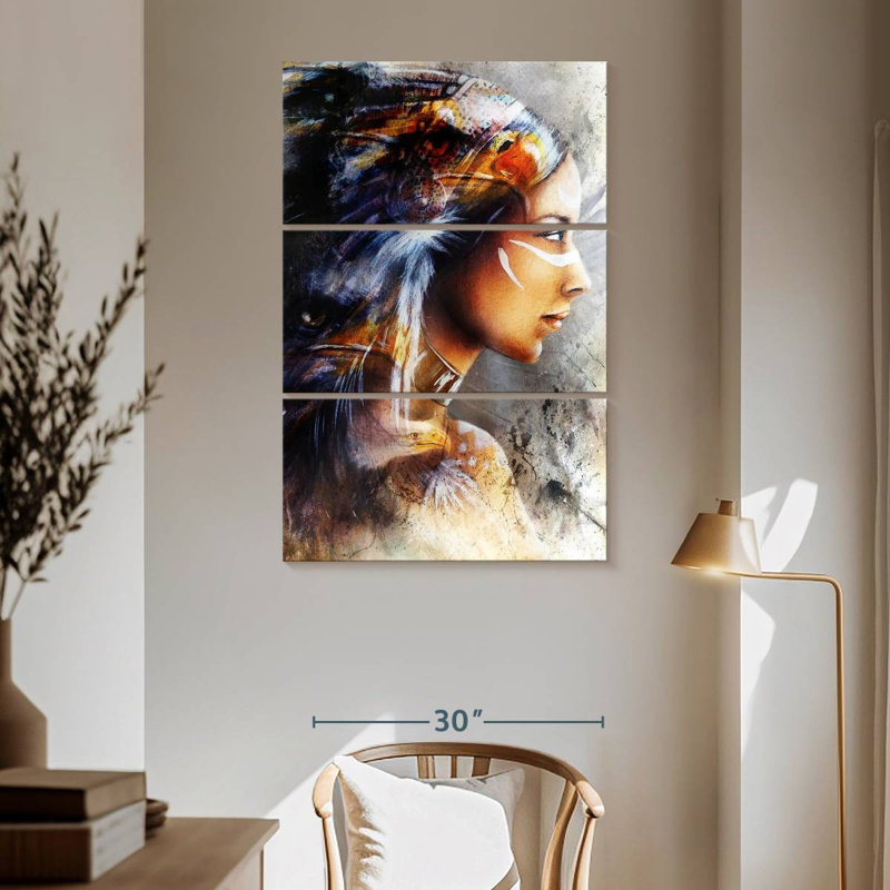 Lelar Indian Warrior, 65" H x 42" W