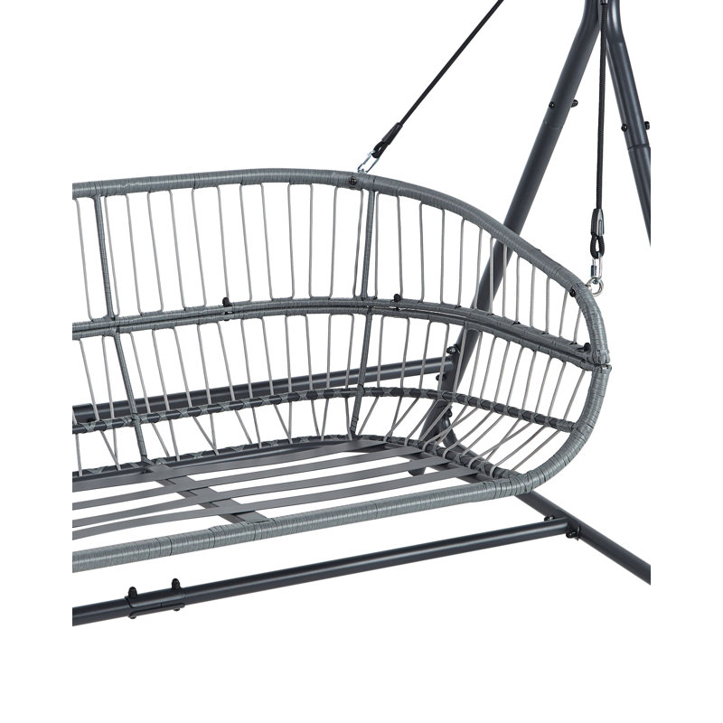 Patio Swing FIASTRA Metal , Dark Grey