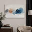 «Abstract Blot in Blue and Brown», reproduction d'art sur toile encadrée très grande-52435684-52435685