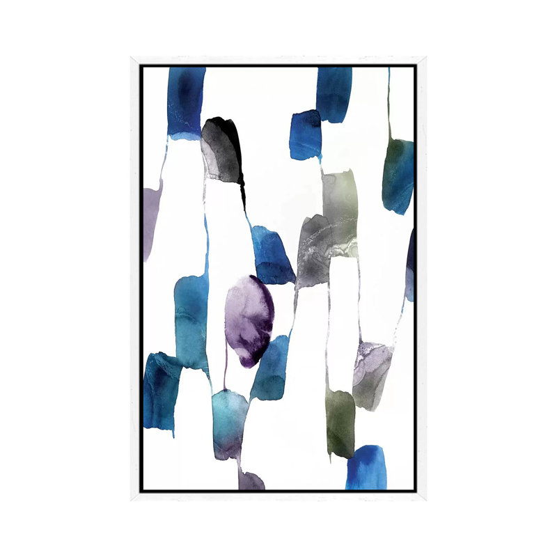 Scattered I by Isabelle Z - Painting on Canvas, White Framed, 101.6 cm H x 66.04 cm W