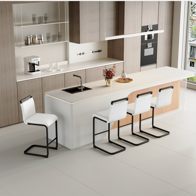 Tabouret de comptoir 25 po Meleigha, 4, Beige