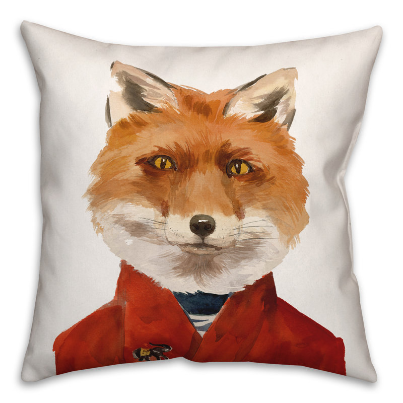 Leutenant Fox Square Pillow Cover & Insert
