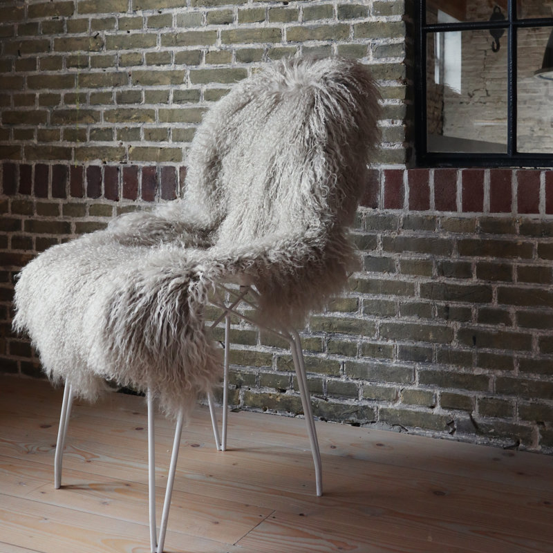 Metter Solid Colour Sheepskin 55cm X 95cm Area Rug