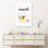 Nezumi Origami, affiche géométrique, reproduction d'art murale, encadrée