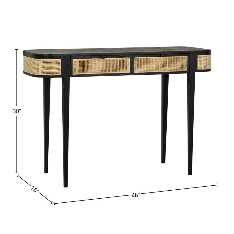 Janelle 42 Console Table, Table Top Thickness: 0.25, Level of Assembly:  Full Assembly Needed 