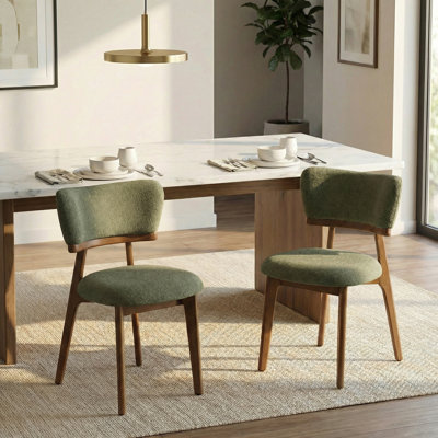  Elmsford 32.1" H Upholstered Solid Wood Dining Chair Side Chair