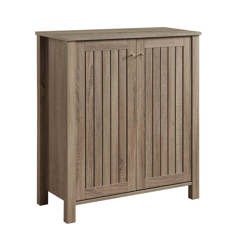 Armoire à chaussures armoire de rangement avec deux portes et poignées ventilées