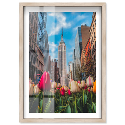 «Floral New York I», reproduction encadrée, art encadré par Notoriart