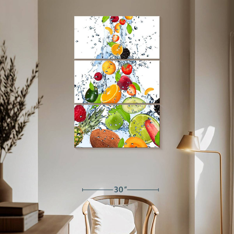Yarlin Fruit Water Splash, 65" H x 42" W
