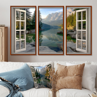 Calm Windows Views Of Banff - Coastal Windows, ensemble d'impression d'art mural