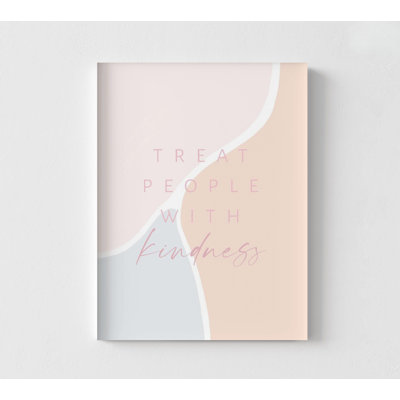 Traiter les gens avec gentillesse impression, affiche de citations de bonté, impression de citation encadrée, impression de citation murale, art mural encadré, art mural surdimensionné