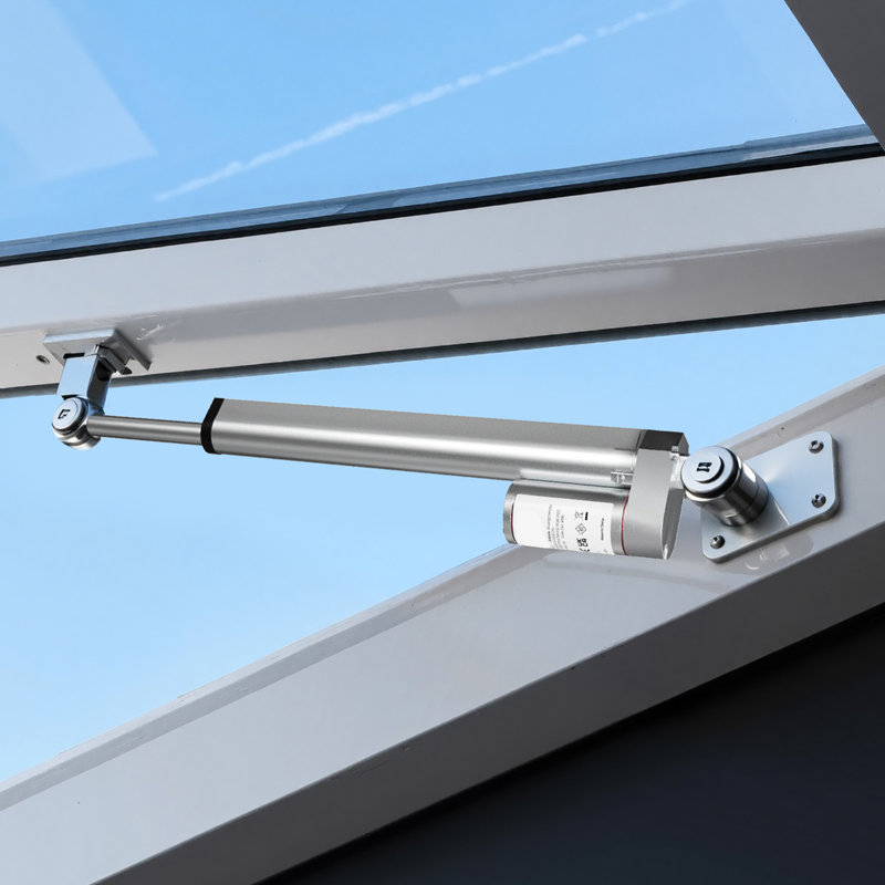12V Linear Actuator, 8 Inch Stroke 0.6"/s High-Speed Linear Motion Actuator, 225lbs/1000N with IP54 Protection & Mounting Bracket for Lift Desk, Recliner Chairs, Window Door Opener