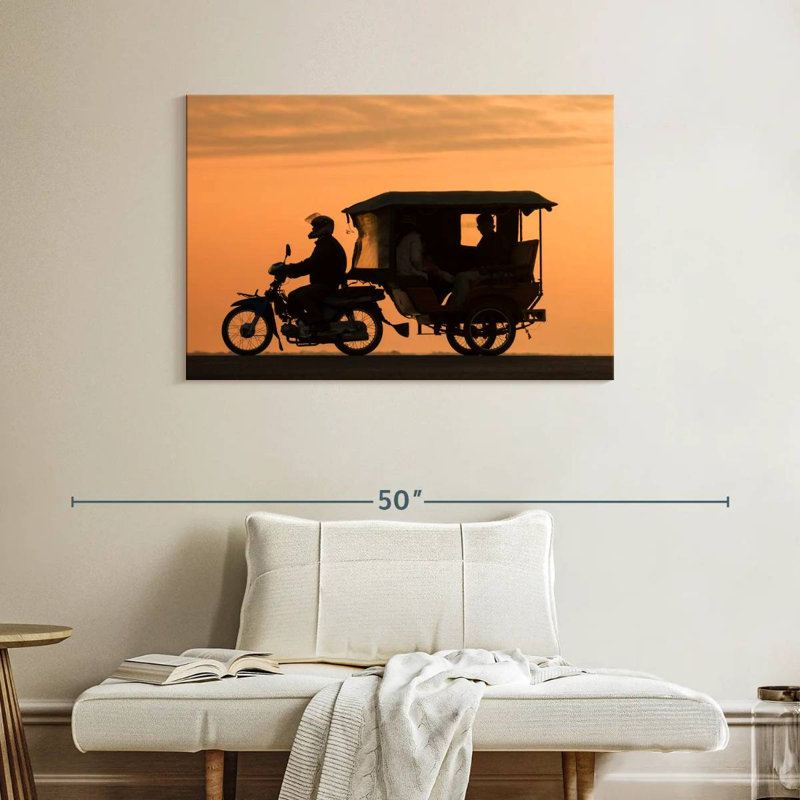 Tuk-Tuk Silhouette, 26" H x 39" W
