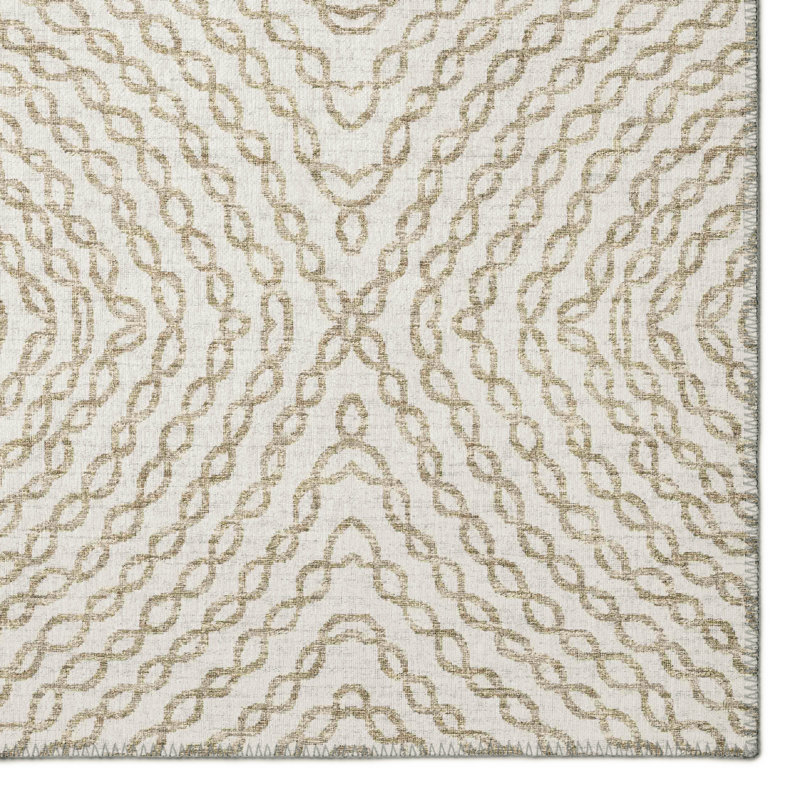 Araoluwa Chenille Washable Oriental Rug, Rectangle 3' x 5'
