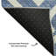 Tapis bleu Cerrito lavable à la machine de qualité supérieure-105690745